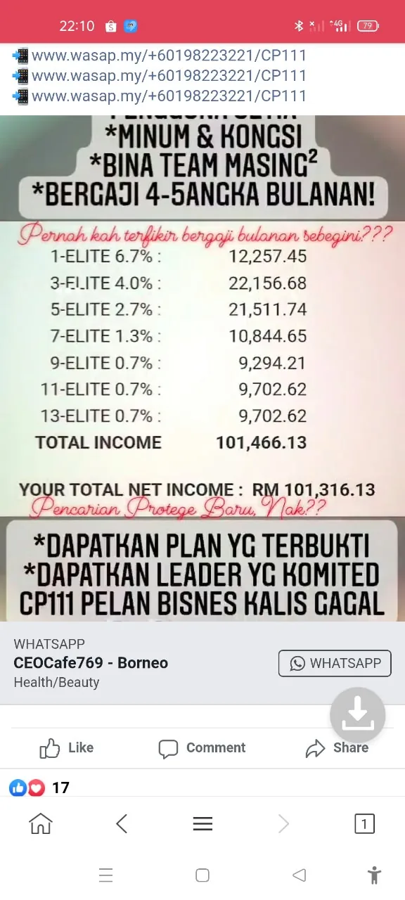 Total Income 6 Angka