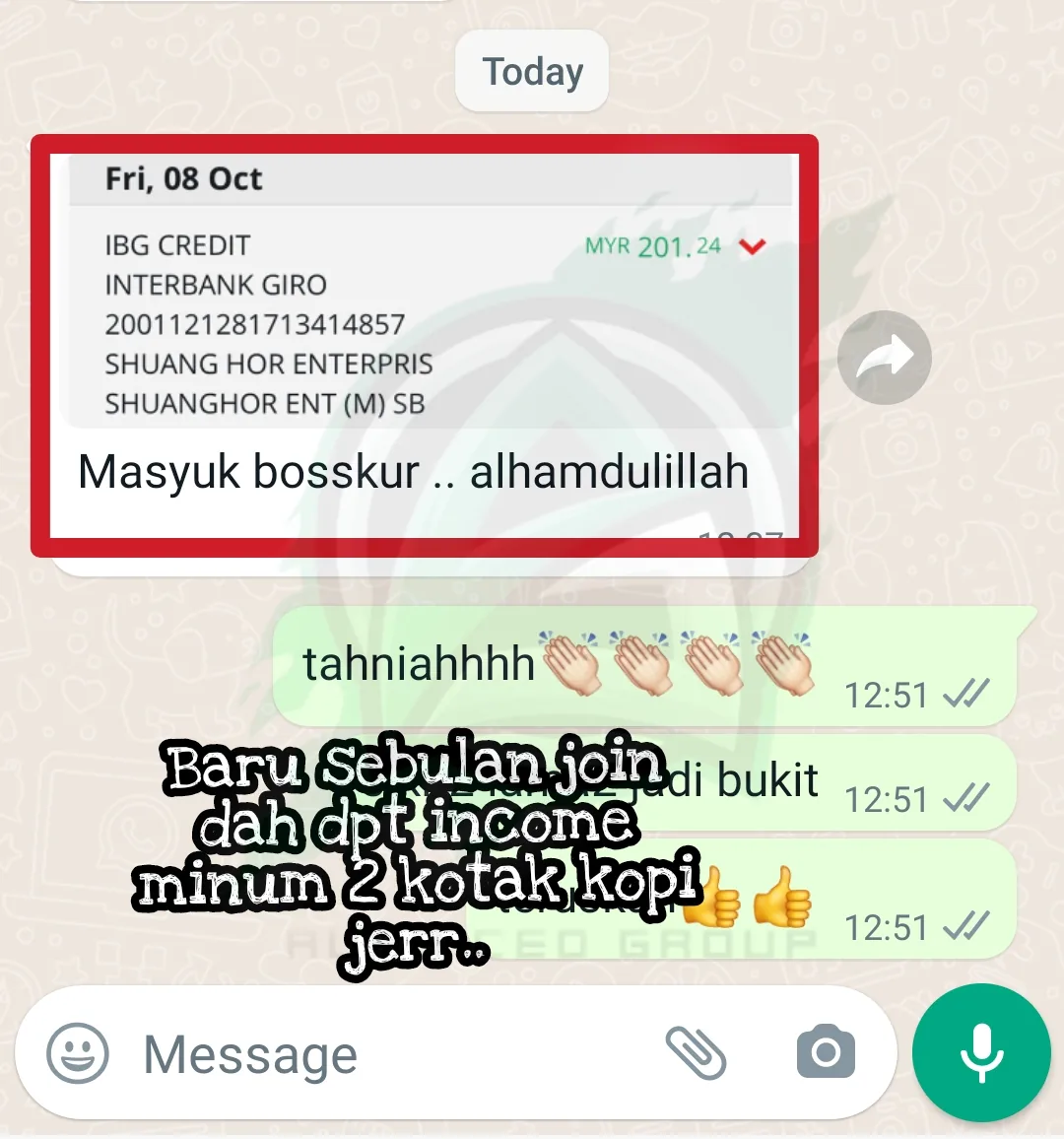 Bank-in Bonus Shuang Hor