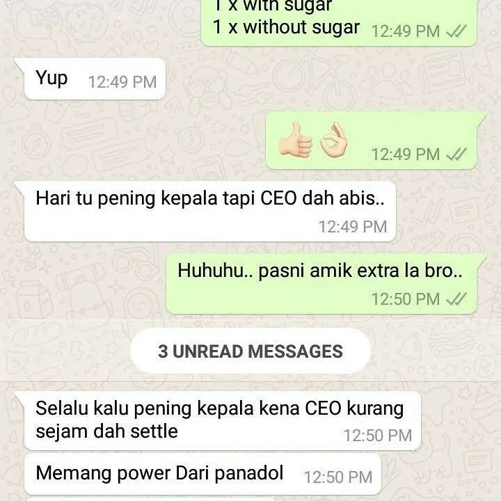 Testimoni pening kepala - Kopi CEO